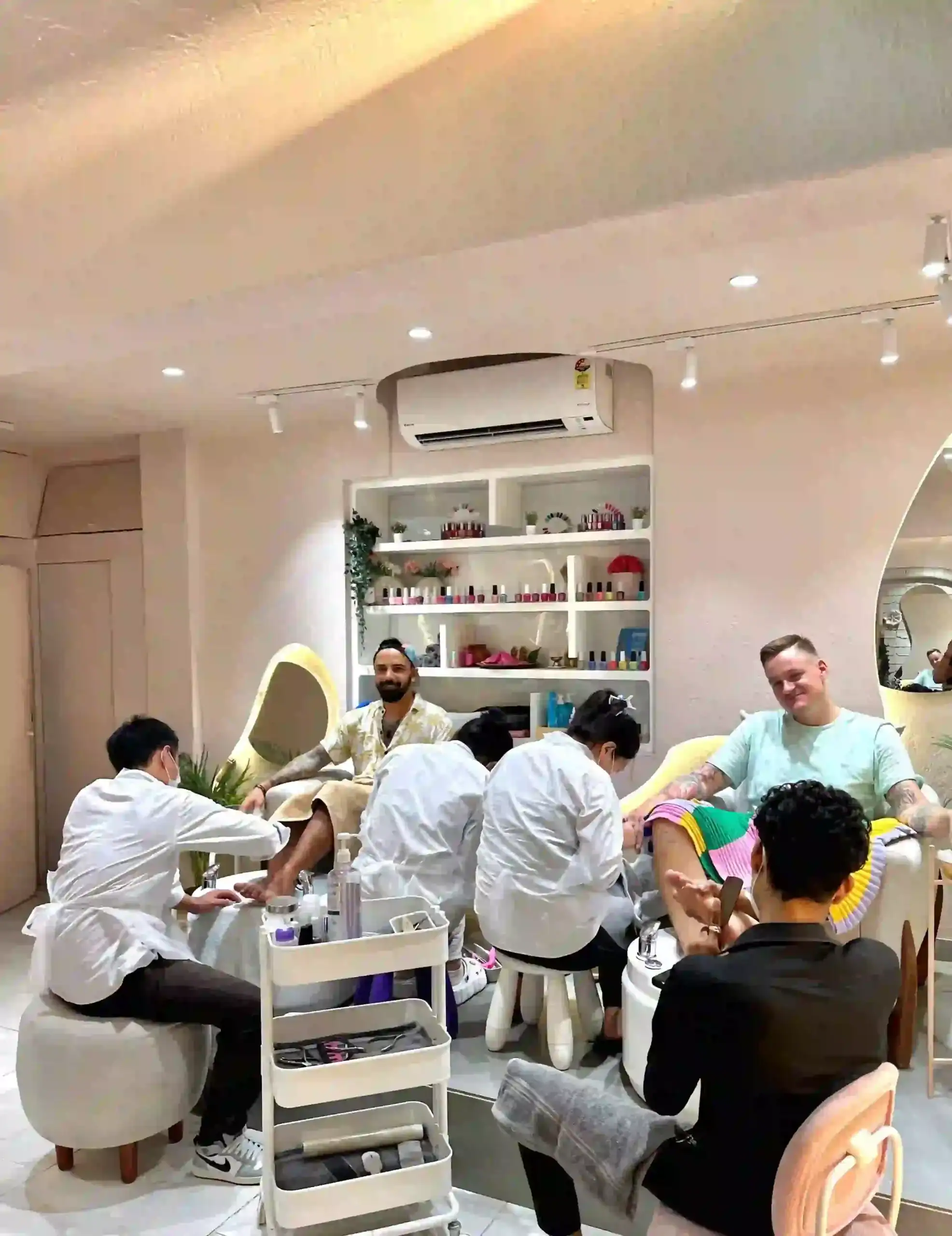 Relaxed luxury nail studio experience at Bellissimo